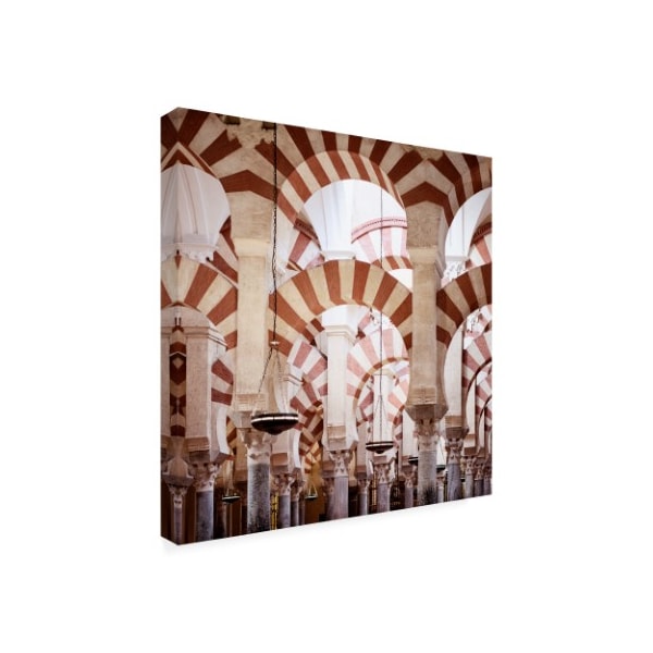 Philippe Hugonnard 'Made In Spain 3 Columns Mosque Cathedral Of Cordoba' Canvas Art,18x18